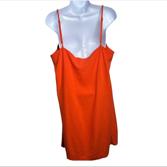 Lulus Women’s Mini Sun Dress XL Spaghetti Sleeveless Linen Pullover Sundress - Picture 6 of 13
